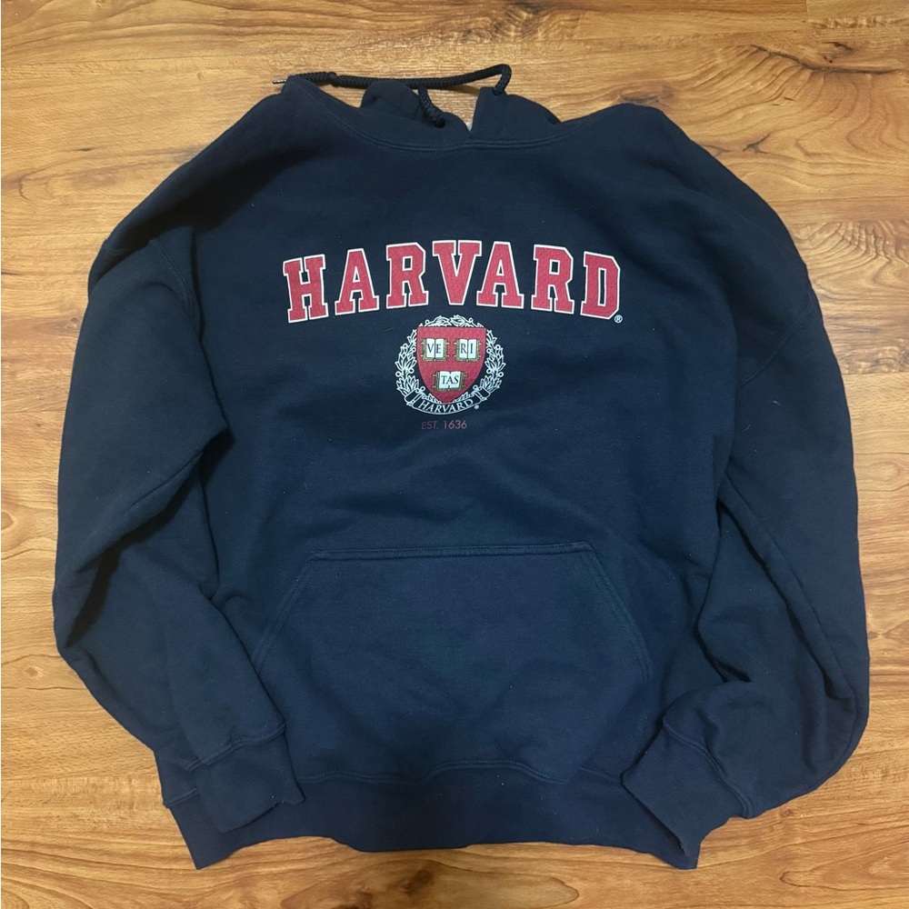 Harvard Navy Blue Hoodie